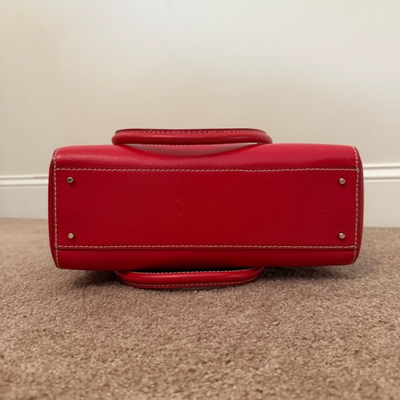 Like New Kate Spade Cherry Red Leather Satchel/Tote Purse/Pocketbook - Picture 5 of 15